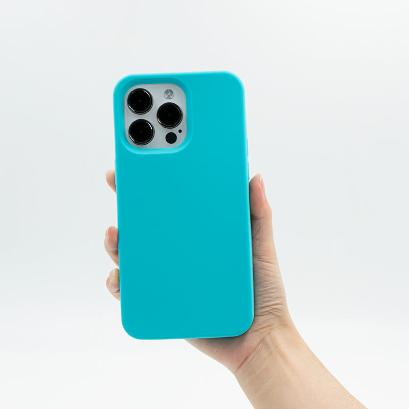 iPhone 15 Pro Max Silicone Case (Blue)