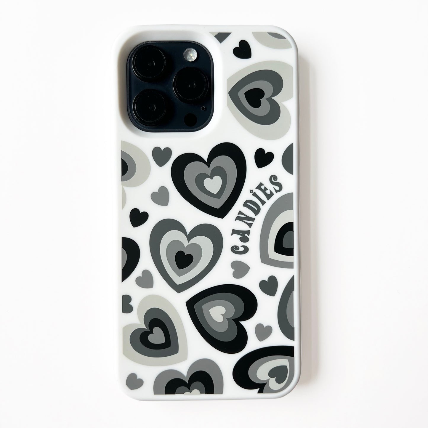 iPhone 14 Pro Max - Candies Hearts Case (White)