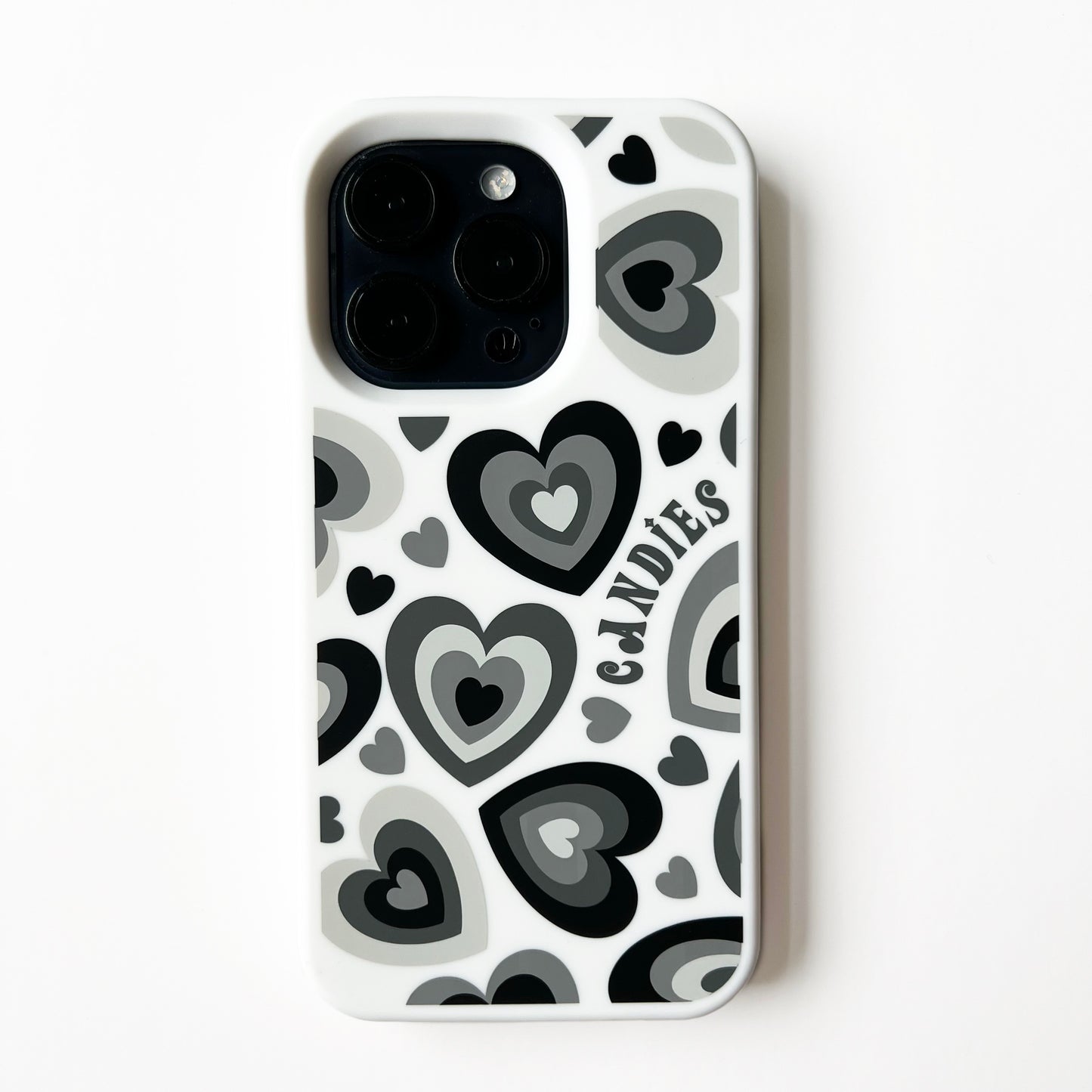 iPhone 14 Pro - Candies Hearts Case (White)