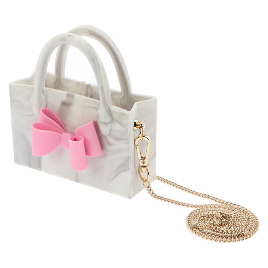 Micro Ribbon Box Bag (Marble)