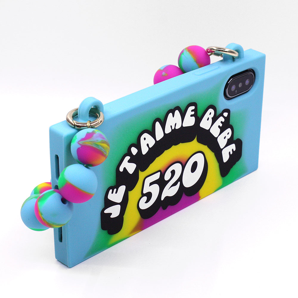 iPhone X/Xs Rainbow Handbag Case - JE T'AIME BÉBÉ 520