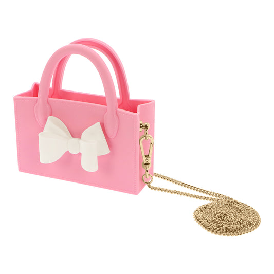 Micro Ribbon Box Bag (Pink)