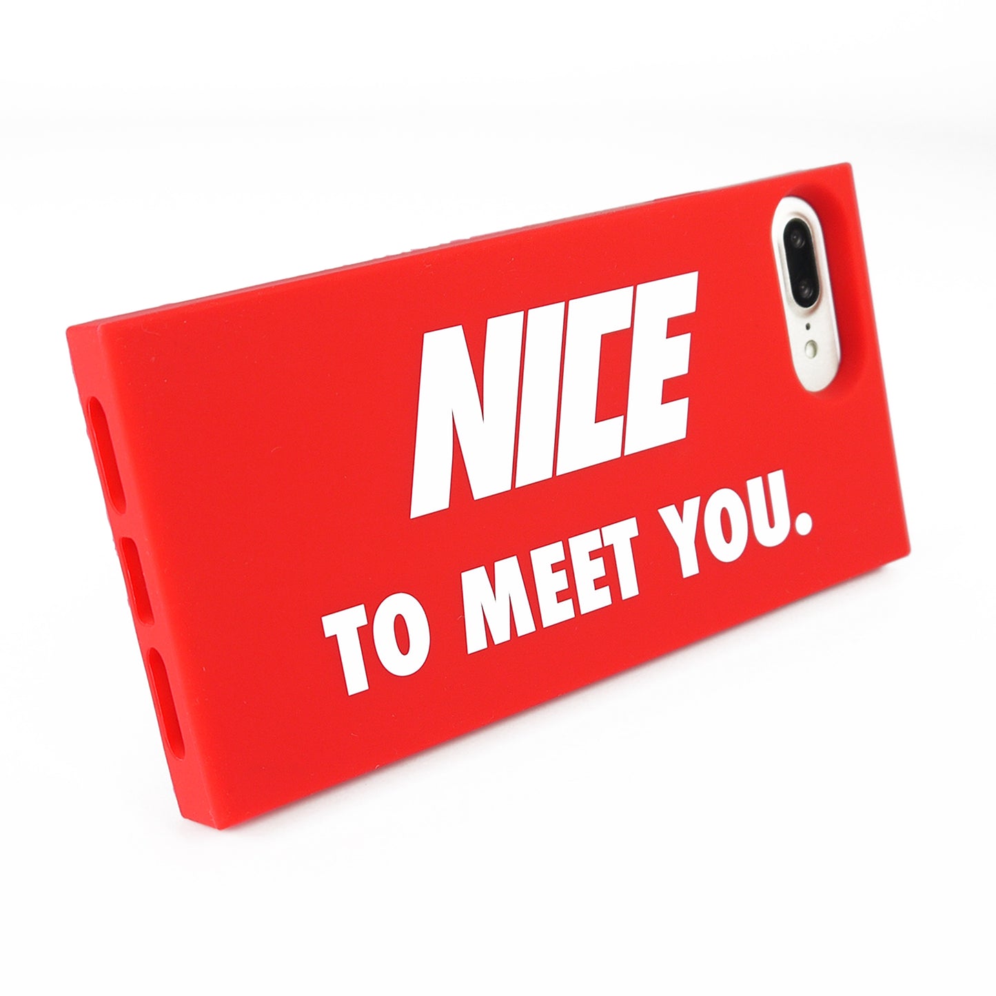 iPhone 7 Plus/8 Plus Simple Case - Nice to Meet You (Red)