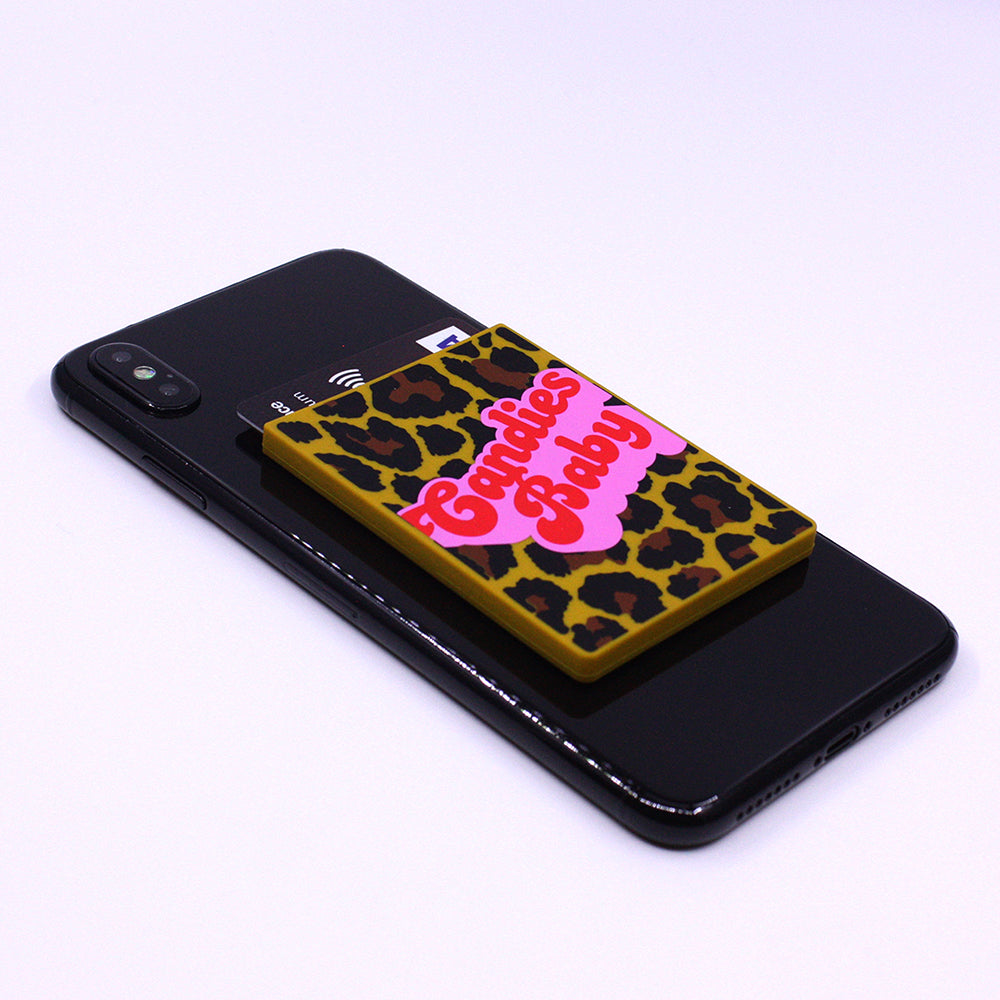 Removable Sticker Card Case - Leopard CANDIES BABY