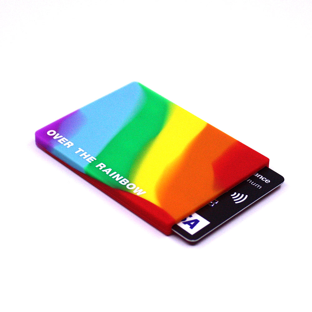 Removable Sticker Card Case - Rainbow