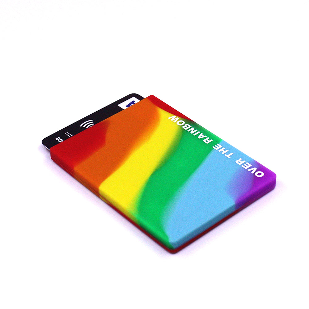 Removable Sticker Card Case - Rainbow