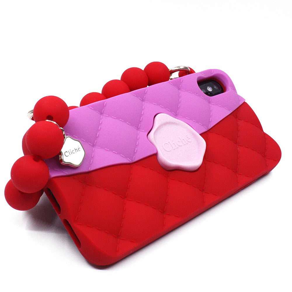 iPhone XS Max Seal Stamped Case (Pink/Red)