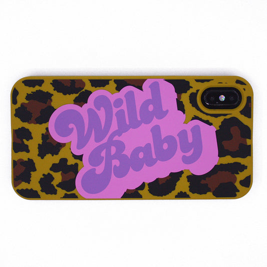 iPhone XS Max Simple Case - Leopard (Wild Baby)