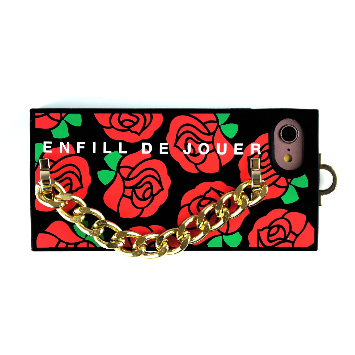 iPhone SE/7/8 Red Rose Chain Case