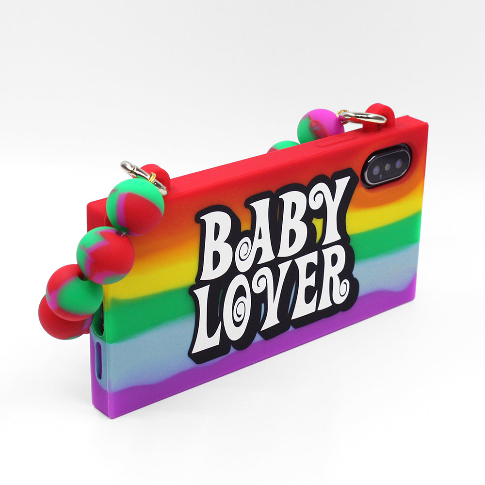 iPhone X/Xs Rainbow Handbag Case - BABY LOVER