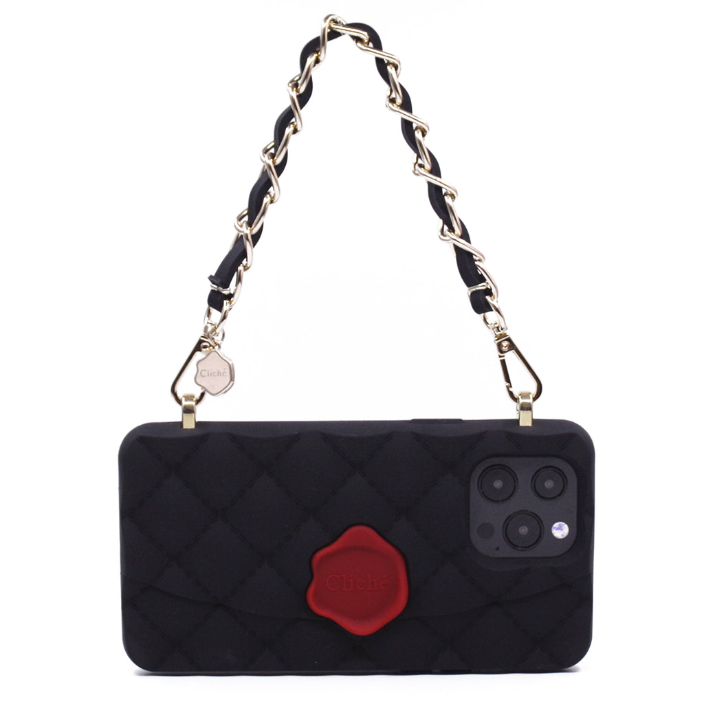 iPhone 13 Pro Max Black Classic Seal Stamped Case
