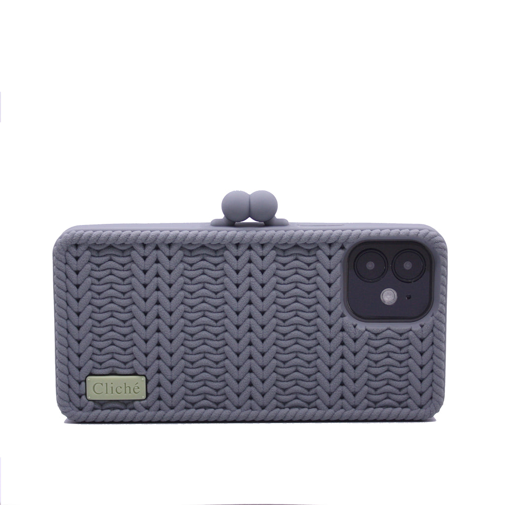 iPhone 12 Knitted Case (Grey)
