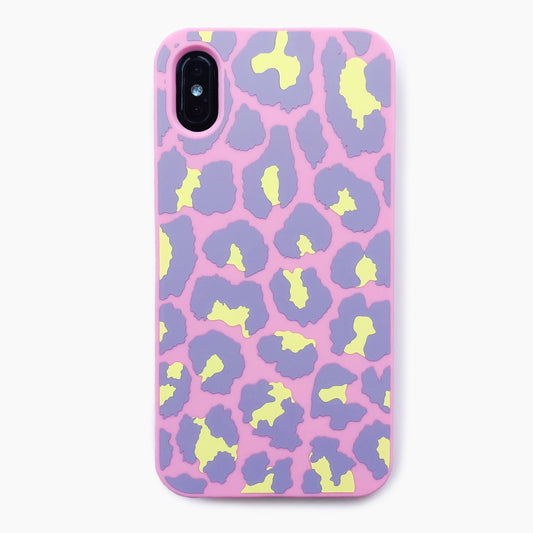 iPhone XS Max Simple Case - Pink Leopard