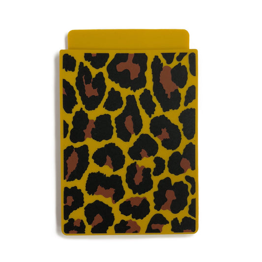 Removable Sticker Card Case - Leopard