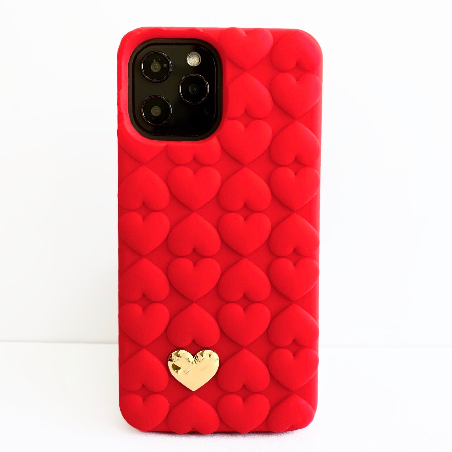 iPhone 12 Pro Max - Hearts Case (Red)