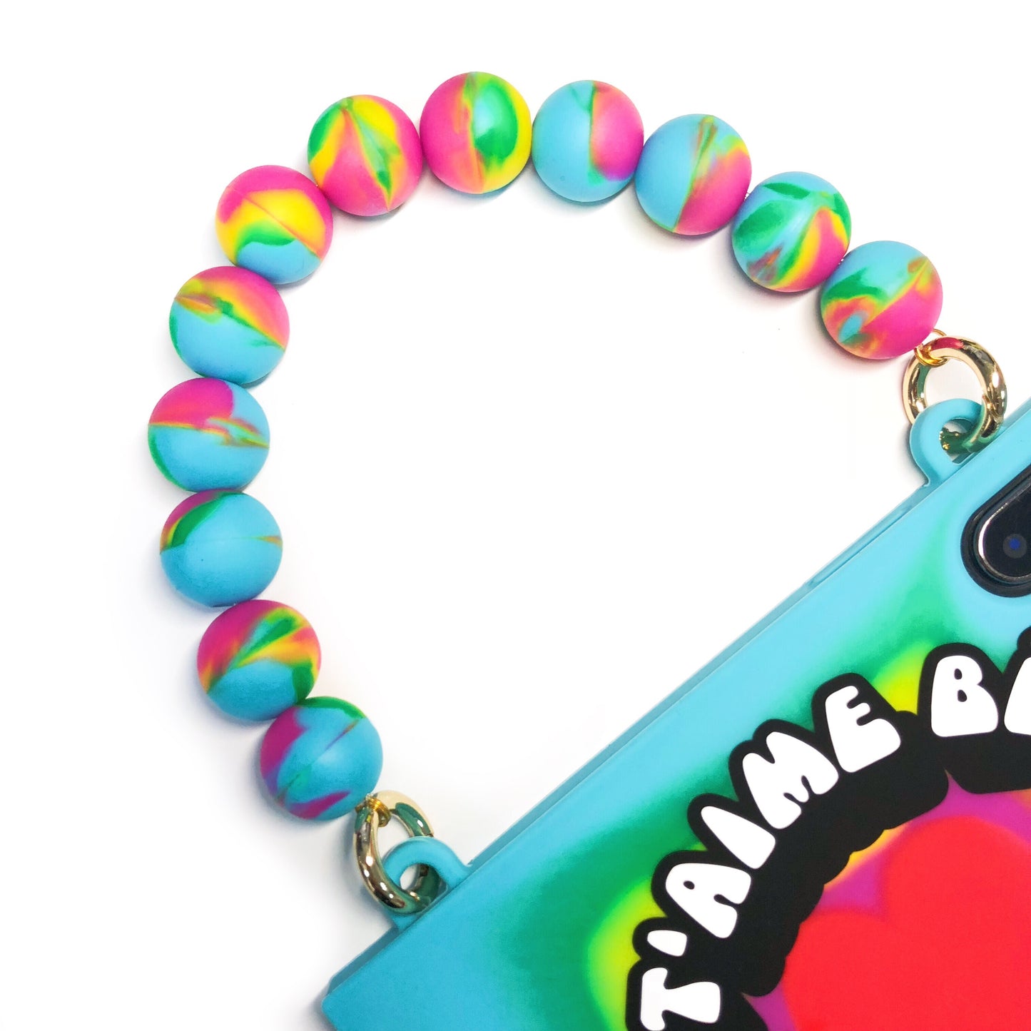 iPhone X/Xs Rainbow Handbag Case - JE T'AIME BÉBÉ!