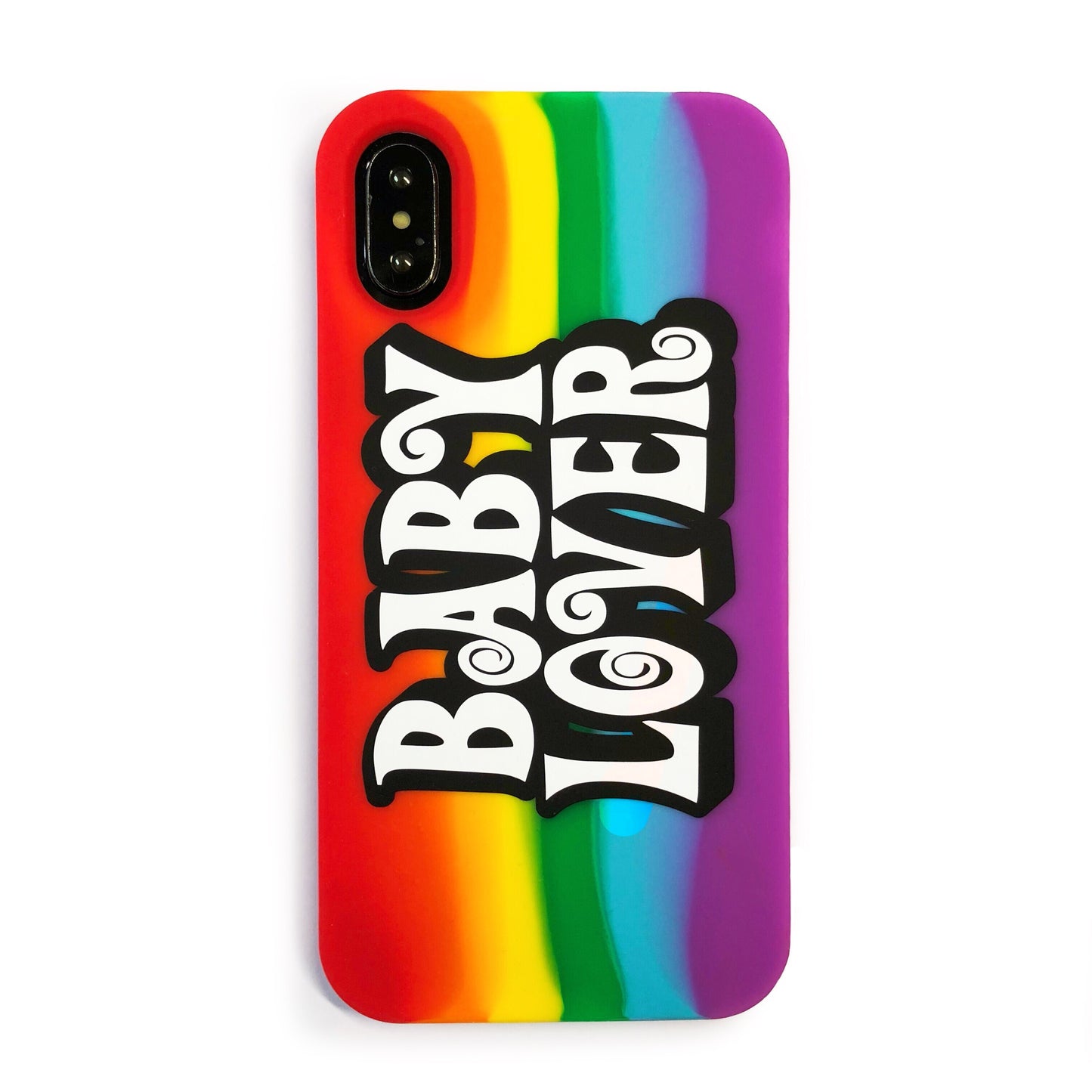 iPhone X/Xs Rainbow Simple Case - BABY LOVER