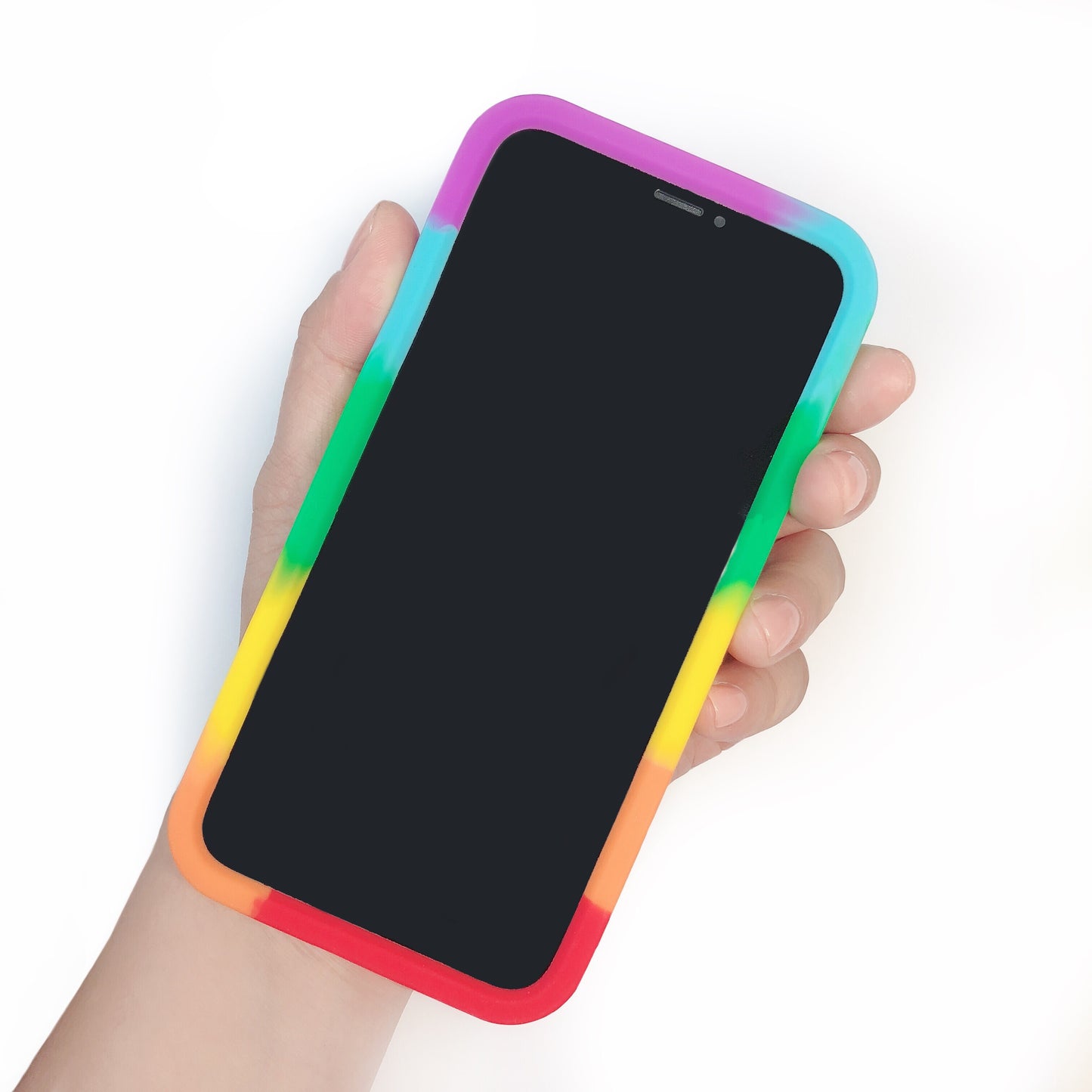 iPhone X/Xs Rainbow Simple Case - Over the Rainbow