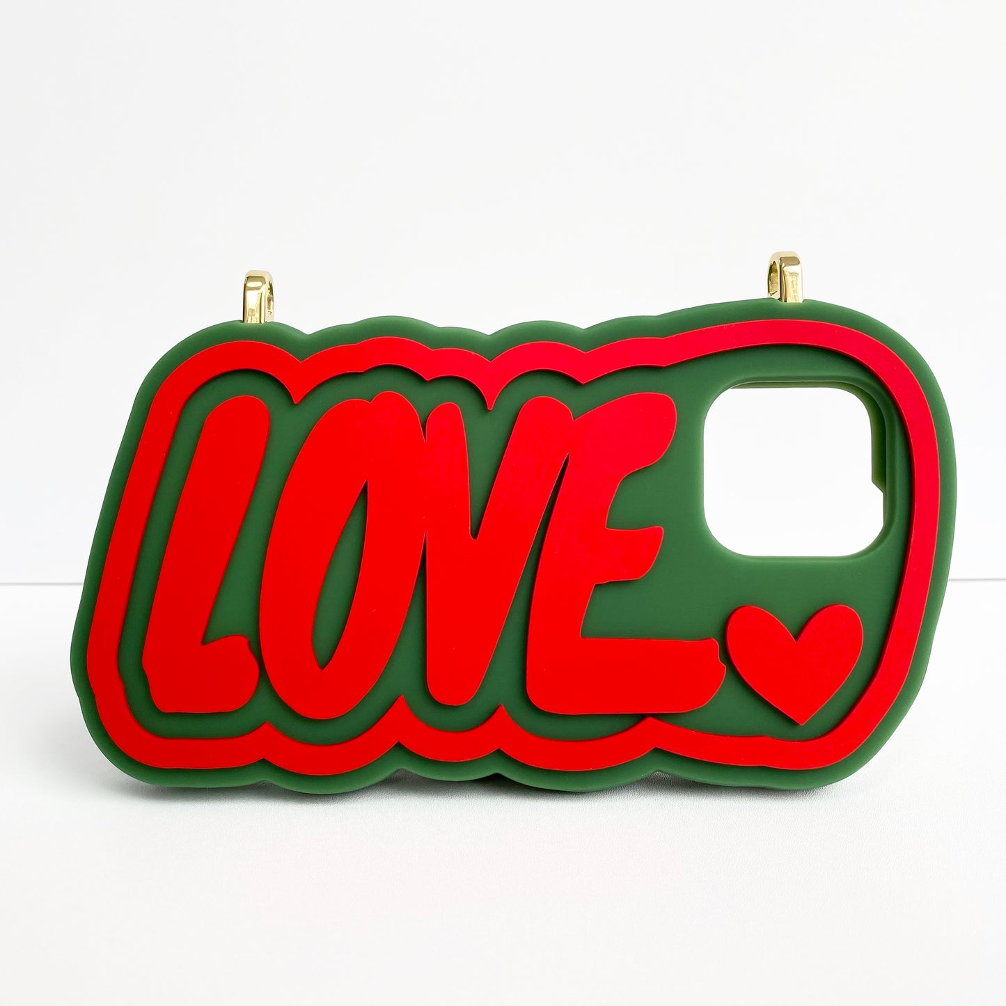 iPhone 13 Pro Max Case - LOVE (Green/Red)