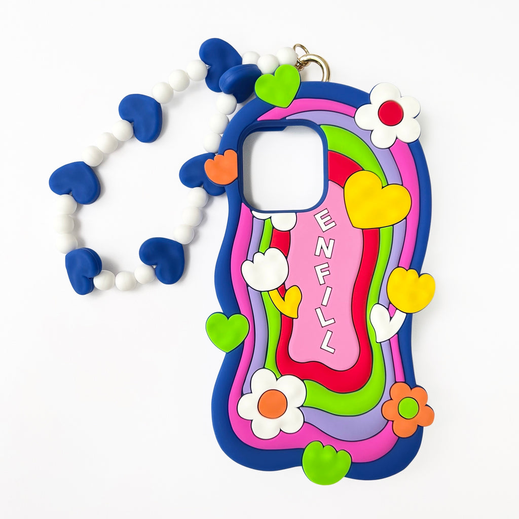 iPhone 14 Pro Max Case - Rainbow Fantasy (Blue)