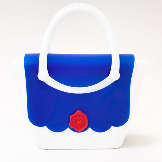 Jumbo Boat Handbag (Blue/White)