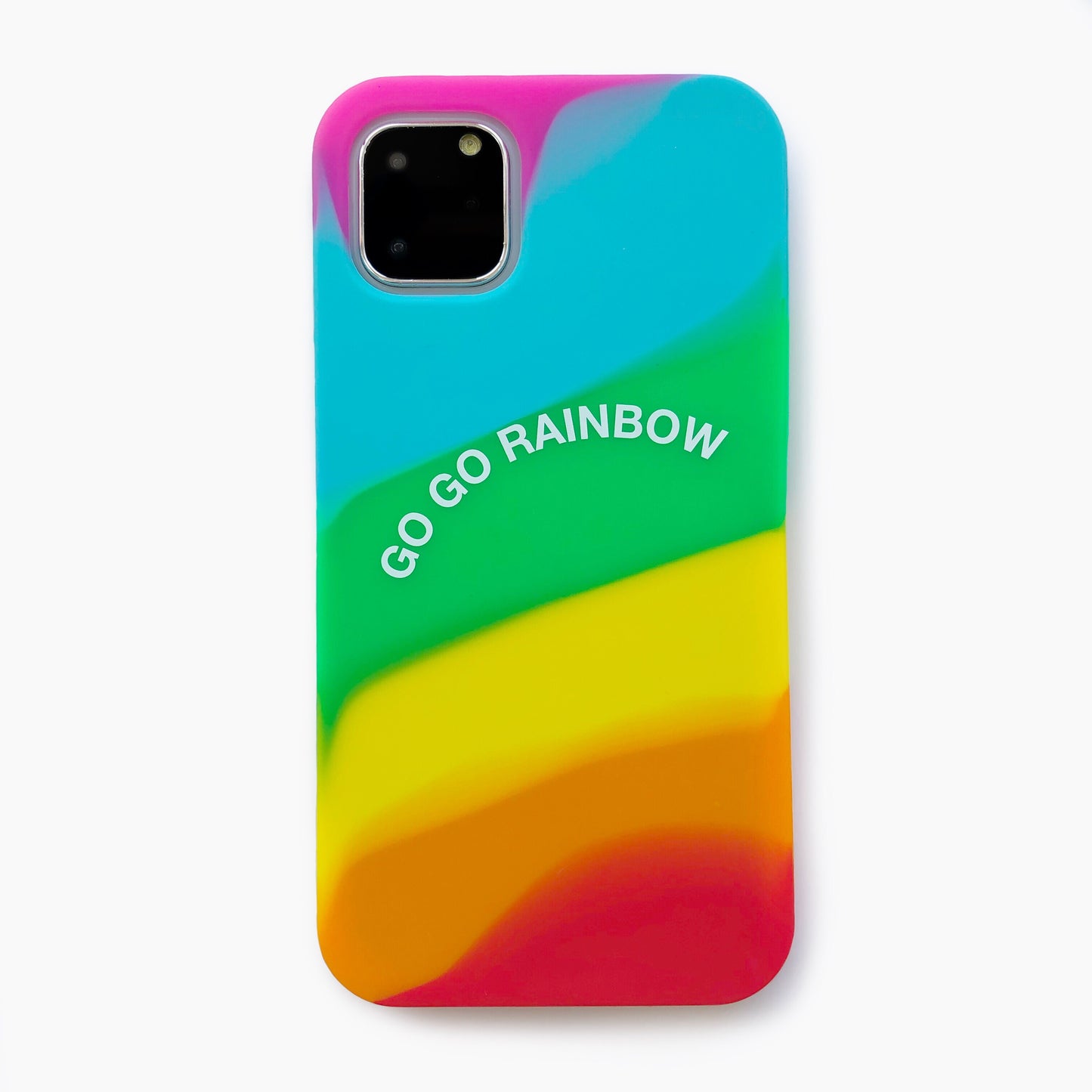 iPhone 11 Pro Max Simple Case - Go Go Rainbow (Bright)