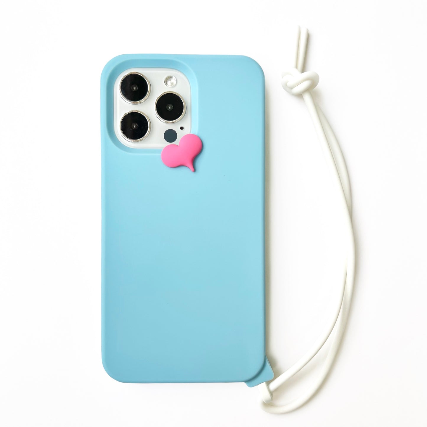 iPhone 14 Pro Max Case with Mini Heart (Blue)