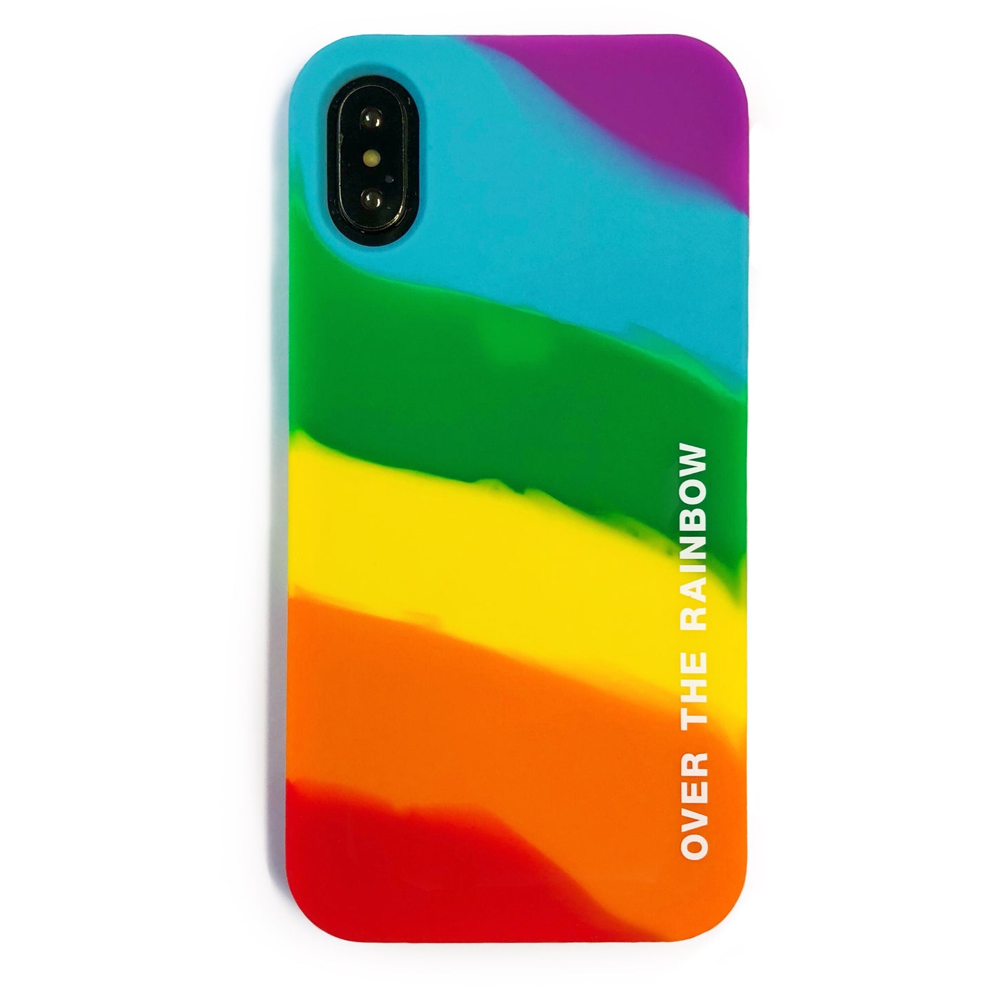 iPhone X/Xs Rainbow Simple Case - Over the Rainbow