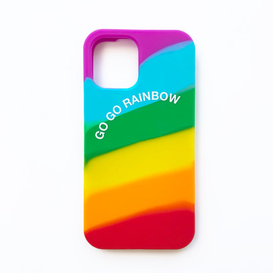 iPhone 12 / 12 Pro Simple Case - Go Go Rainbow
