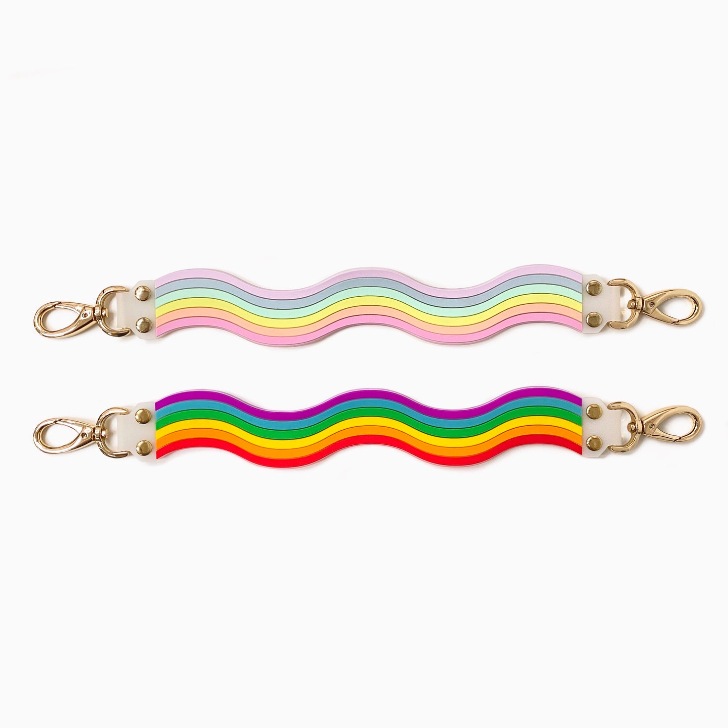 Happy Strap (Short) - Pastel / Bright Rainbow Illusion