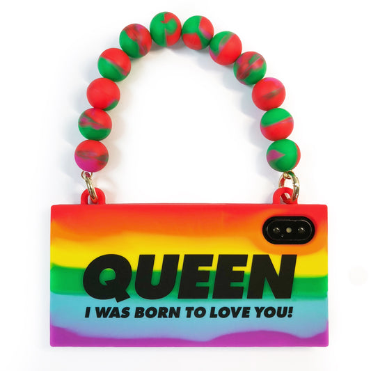 iPhone X/Xs Rainbow Handbag Case - QUEEN!