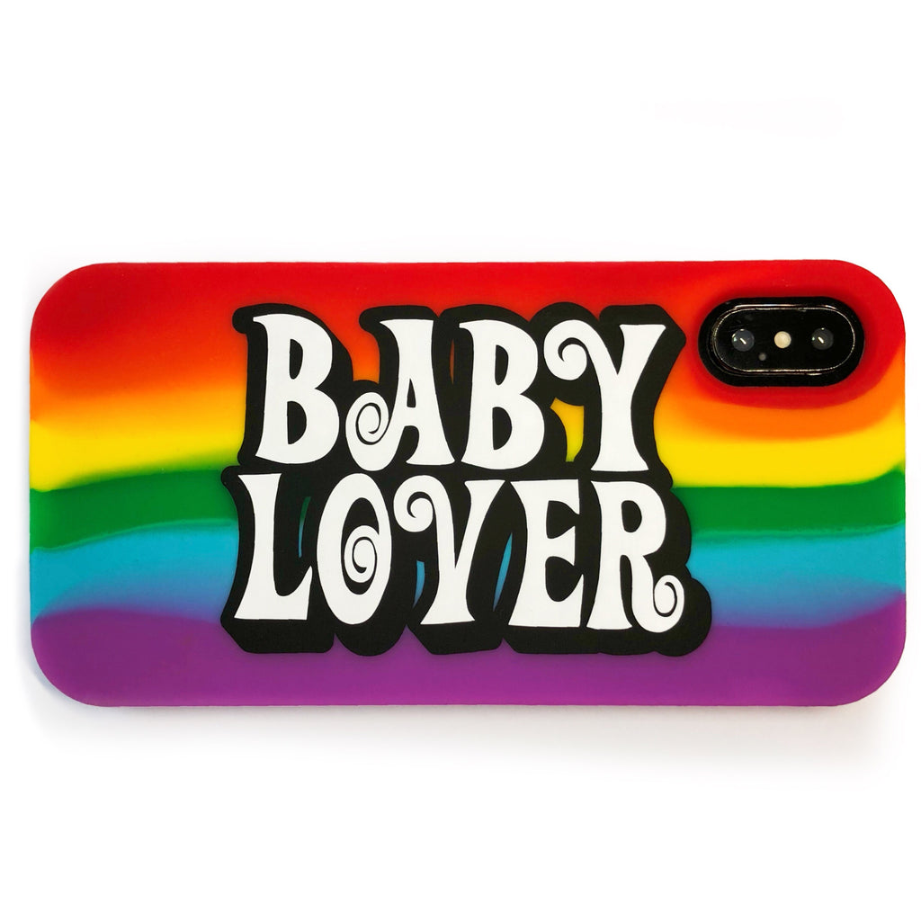 iPhone X/Xs Rainbow Simple Case - BABY LOVER