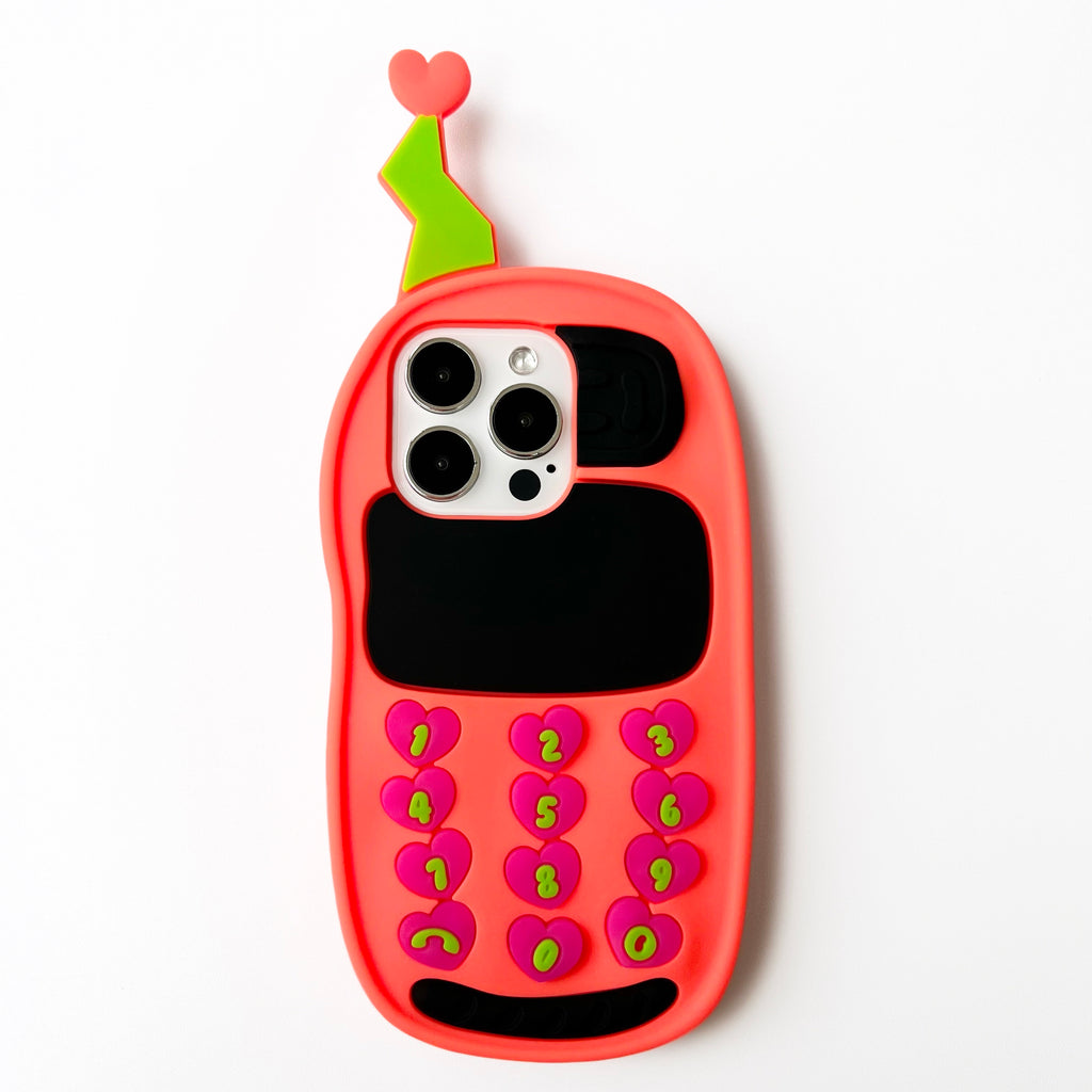iPhone 14 Pro Case - Cellular Phone (Orange)