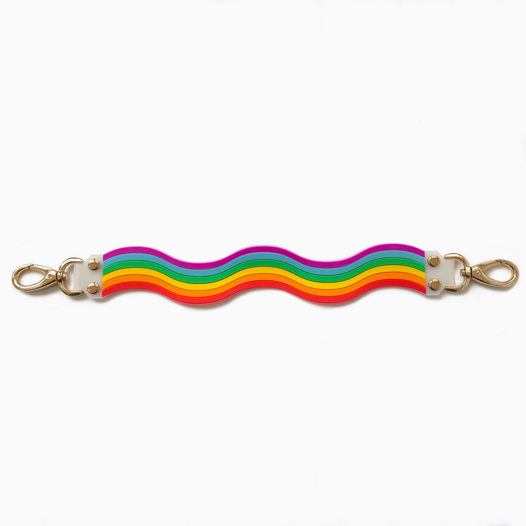 iPhone 11 Pro Max Love of Rainbow Seal Stamped Case with Rainbow Illusion Happy Strap