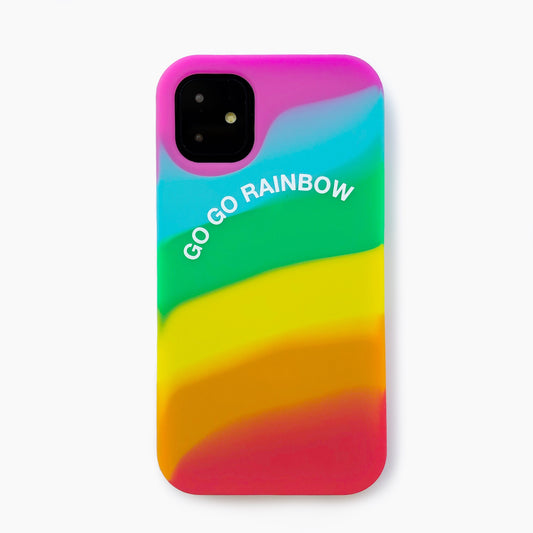 iPhone 11 Simple Case - Go Go Rainbow (Bright)