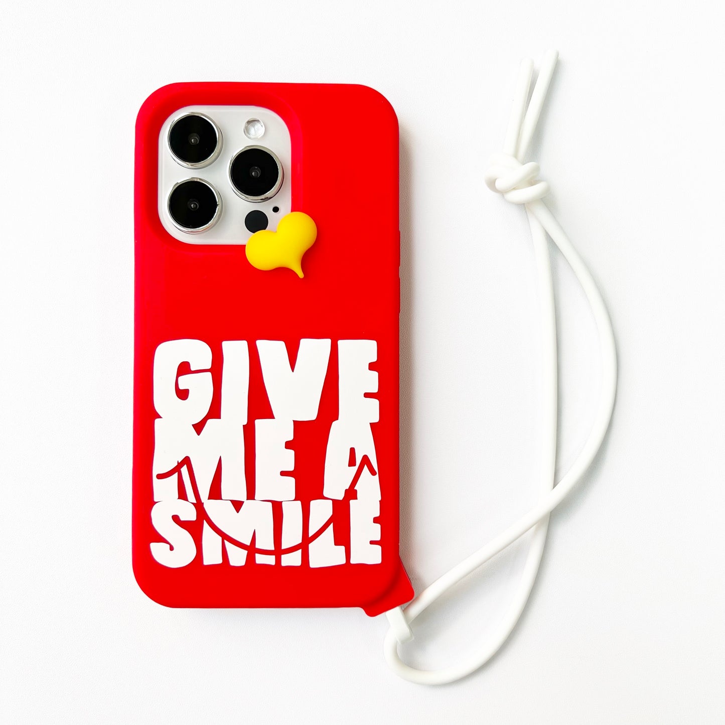 iPhone 14 Pro Case with Mini Heart (Give Me a Smile)