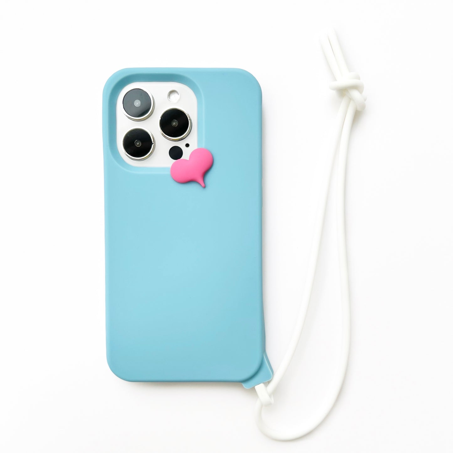 iPhone 14 Pro Case with Mini Heart (Blue)