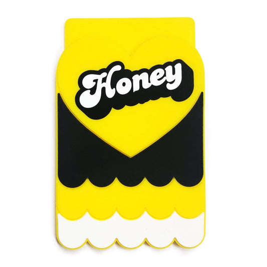 Removable Sticker Card Case - HONEY