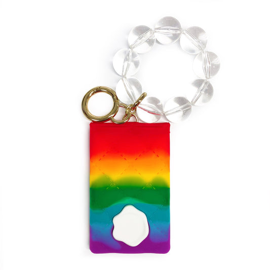 Rainbow Seal Stamped Card Case