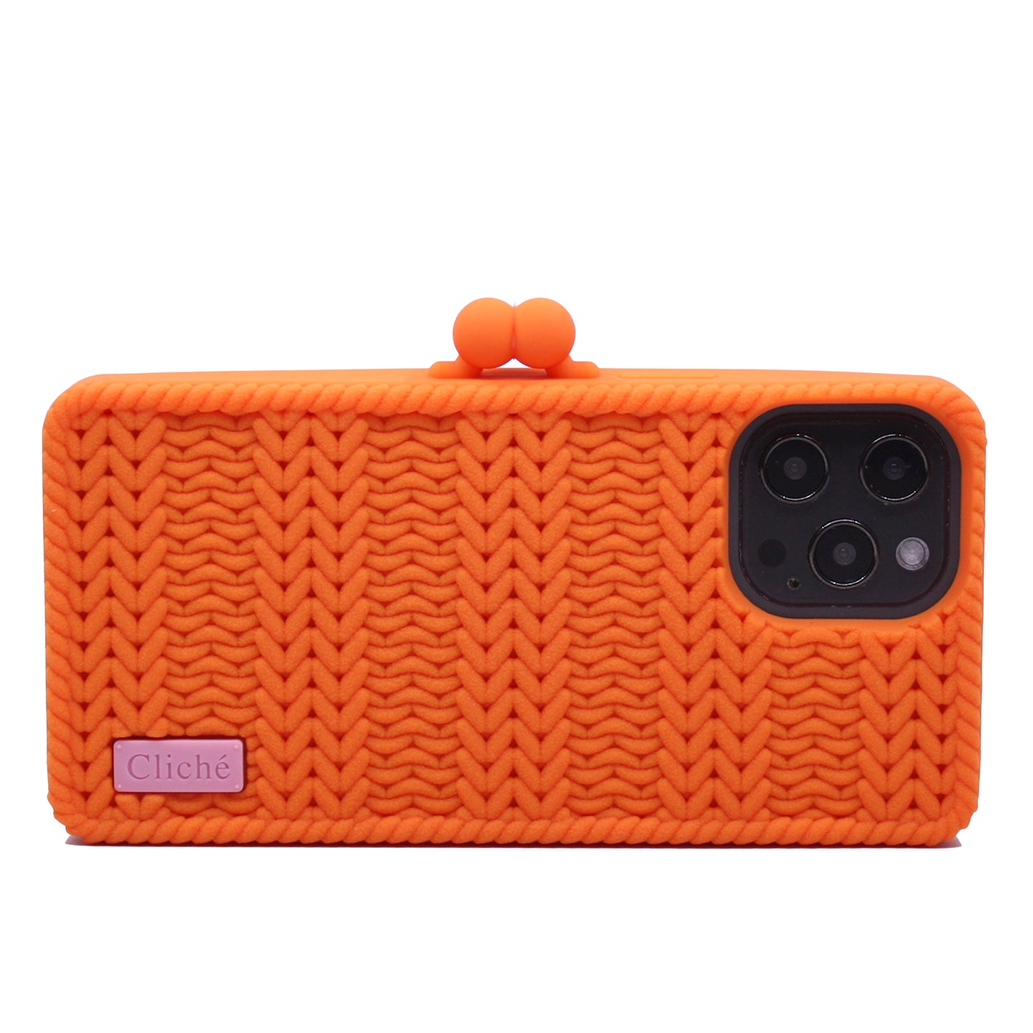 iPhone 12 Pro Max Knitted Case (Orange)