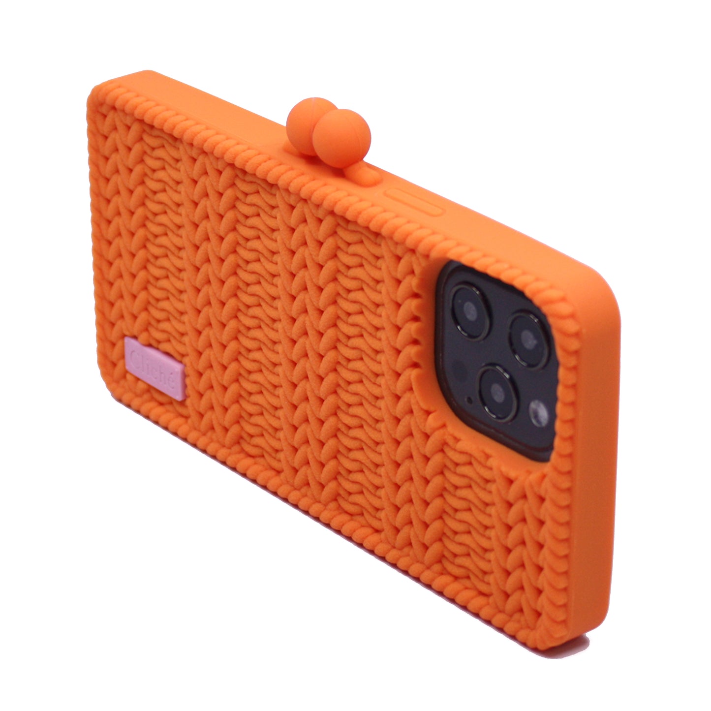 iPhone 12 Pro Max Knitted Case (Orange)
