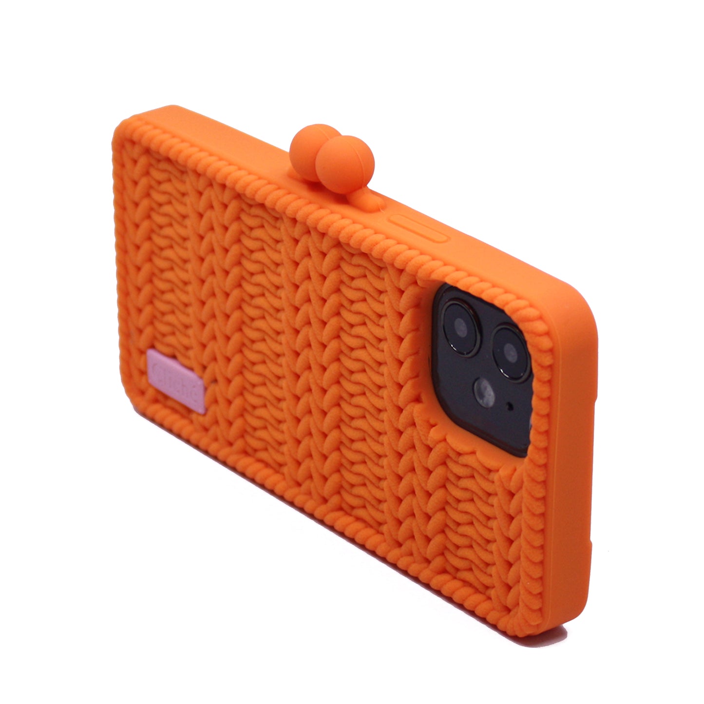 iPhone 12 Knitted Case (Orange)