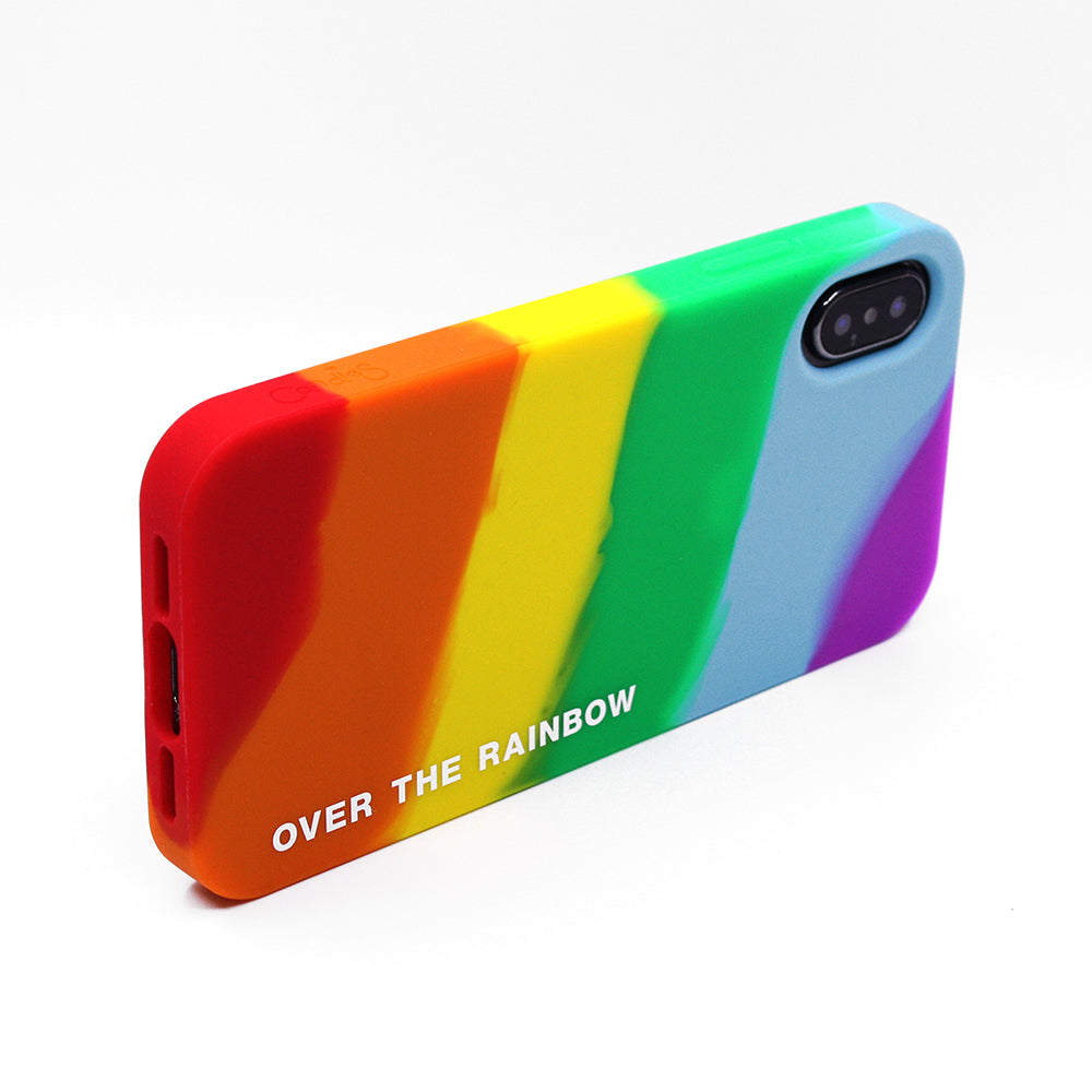 iPhone X/Xs Rainbow Simple Case - Over the Rainbow