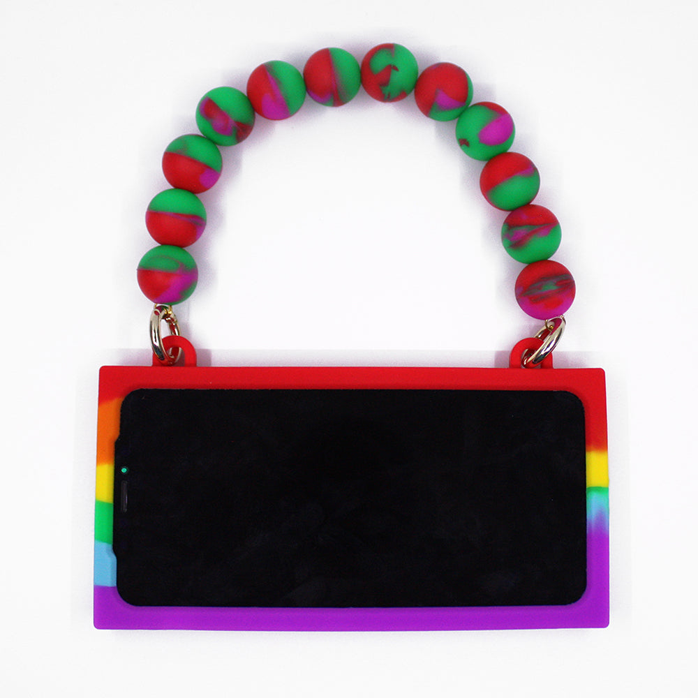iPhone X/Xs Rainbow Handbag Case - QUEEN!
