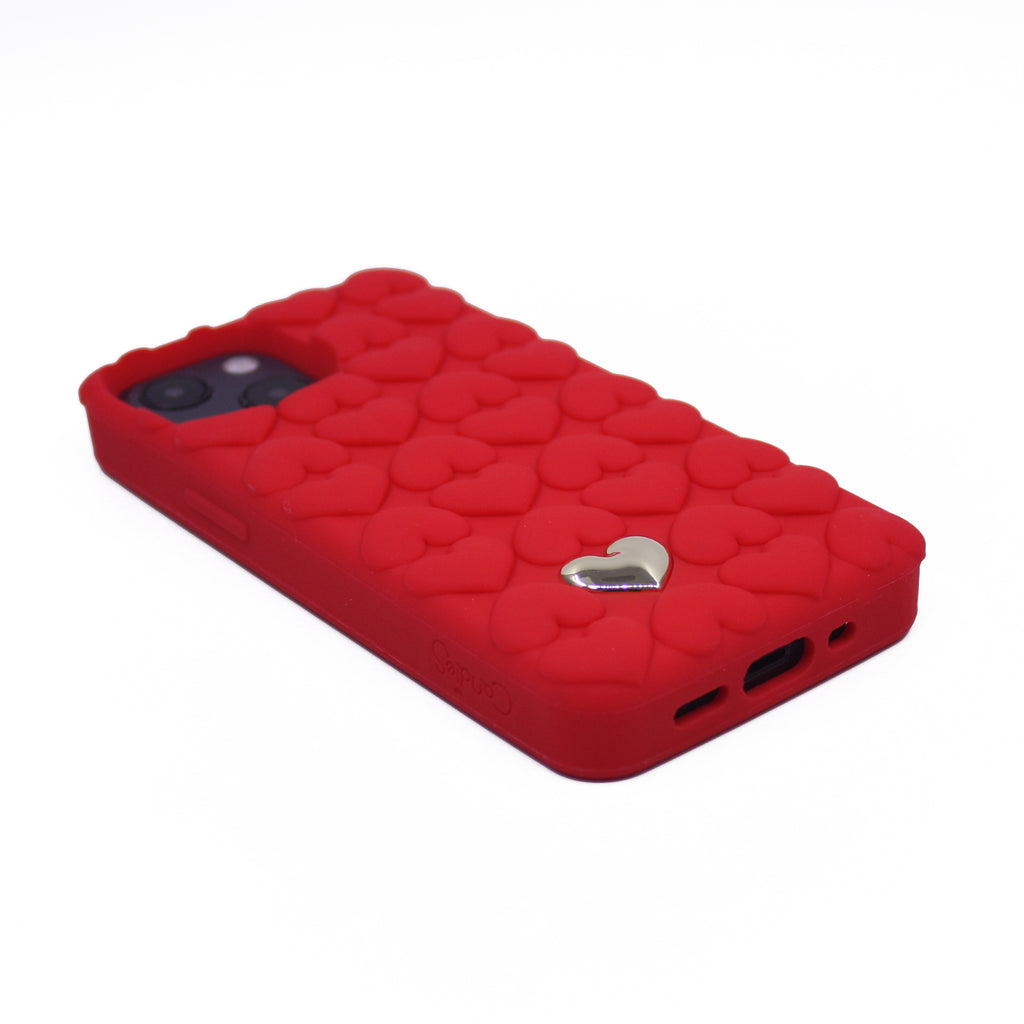 iPhone 13 Mini - Hearts Case (Red)